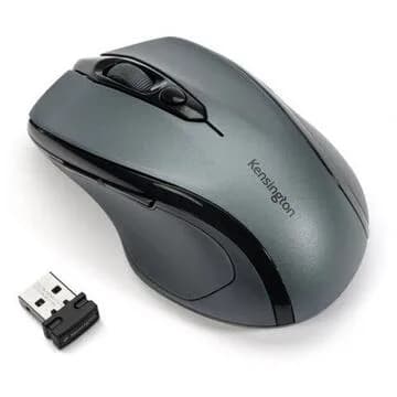 MOUSE Kensington - ergonomic, "Profit Mid-Size", PC sau NB, wireless, 2.4GHz, optic, 1600 dpi, butoane/scroll 3/1, USB, negru, "K72423WW"