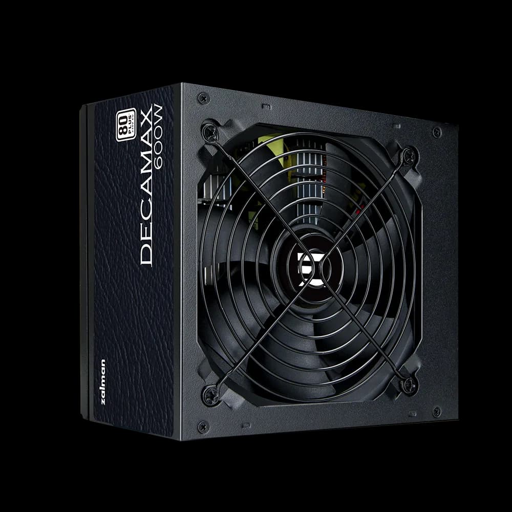 SURSA Zalman "Decamax 600", 600W, certificare 80 Plus, active PFC, fan 120mm, negru, "ZM600-LX3" — miniatură