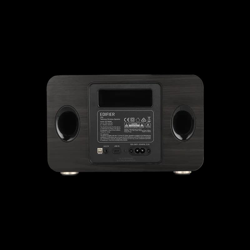 BOXE EDIFIER desktop bluetooth, RMS: 60W (2 x 15W, 1 x 30W), Bluetooth 5.3, AUX, Wi-Fi, USB-C, black, "D32-BK" — miniatură