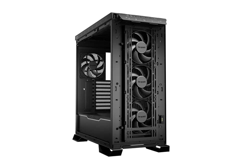 CARCASA be quiet! "DARK BASE PRO 901", Tower, ATX, fara sursa, 4xfan, USB 3.2 gen 2, USB Type-C x 1, audio, mic, PSU shroud, 8 sloturi expansiune, iluminare ARGB, negru, "BGW50" — miniatură