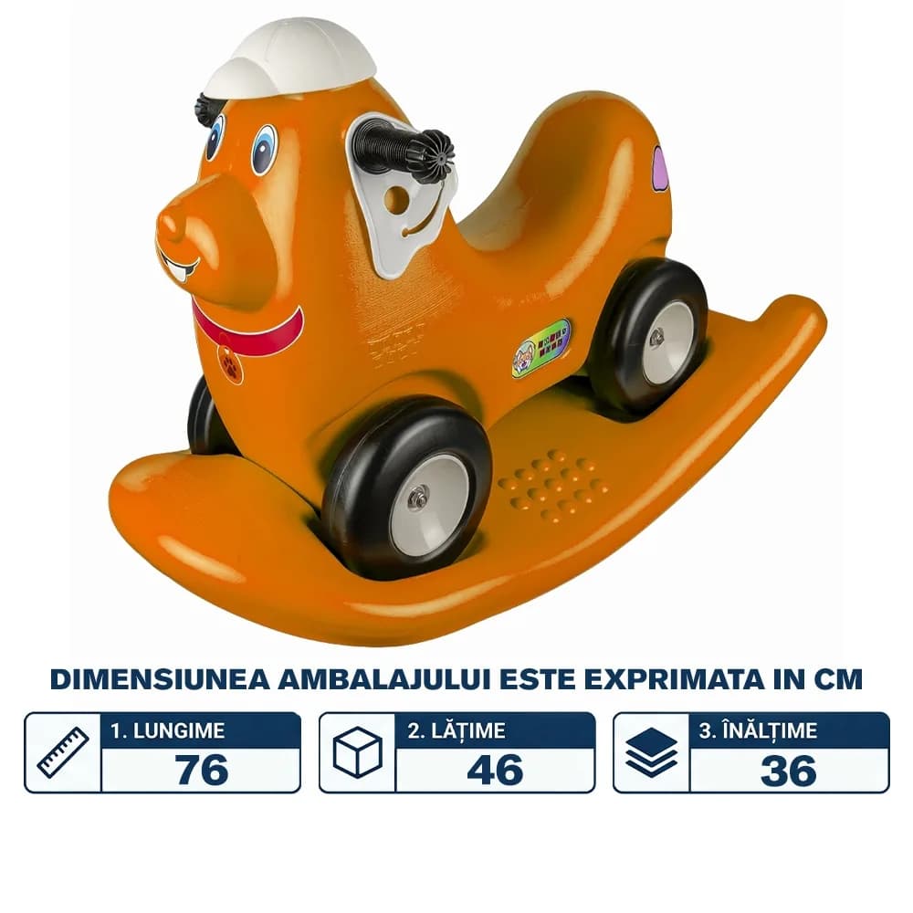 Catel balansoar 2 in 1, portocaliu - ROBENTOYS — miniatură