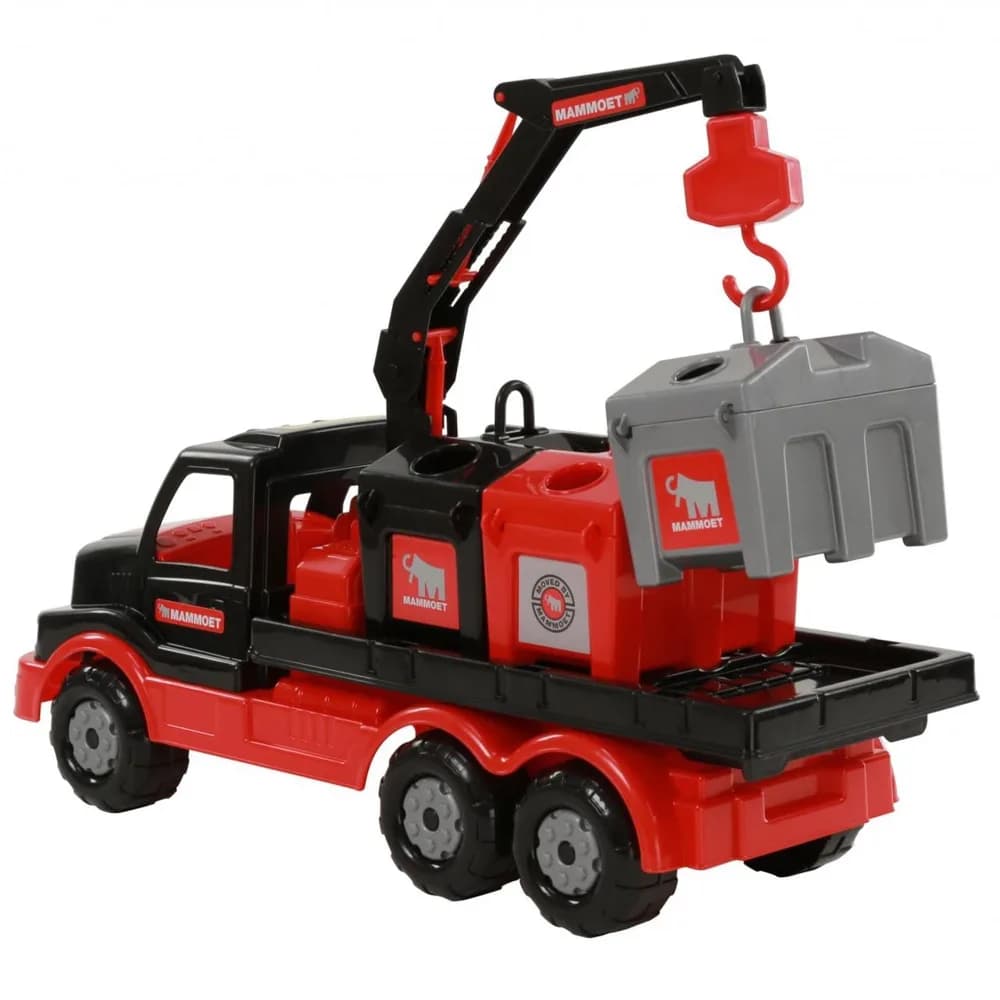 Camion salubrizare+pubele - Mammoet, 47x18x23 cm, Polesie — miniatură