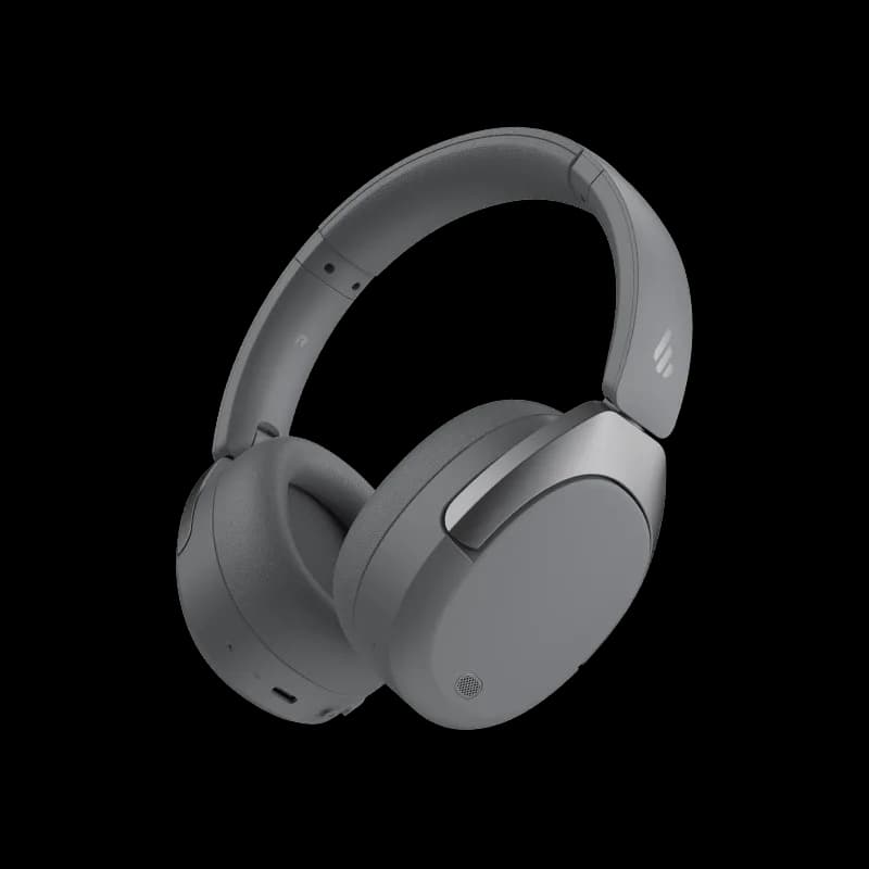 CASTI Edifier, wireless, cu fir, standard, utilizare multimedia, smartphone, microfon pe casca, conectare prin Bluetooth 5.4, USB-C, ANC, grey, "W830NB-GR"