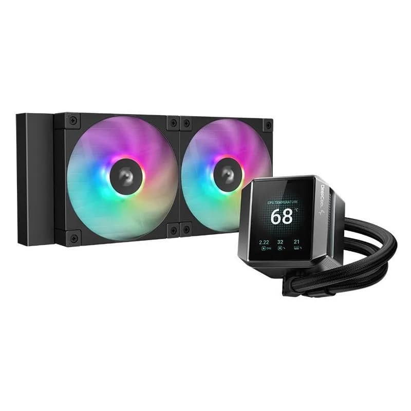Cooler Procesor DEEPCOOL MYSTIQUE 240 ARGB, Lichid, 12 cm, 2 ventilatoare, aRGB