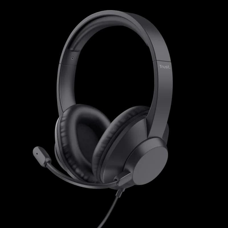 Casti Head-band Trust Ayda Max, Wired, Negru