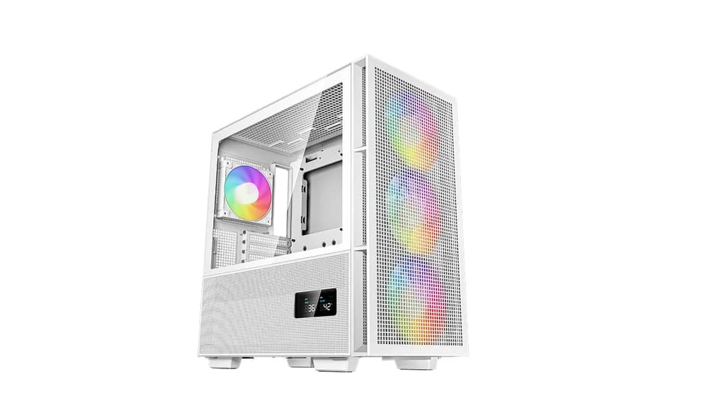 CARCASA DeepCool "CH560 DIGITAL WH", Middle Tower, ATX, fara sursa, sticla securizata,4 ventilatoare incluse,iluminare RGB, alb, USB 3.2 gen 1 x 1, USB Type-C x 1,Jack 3.5mm "R-CH560-WHAPE4D-G-1"