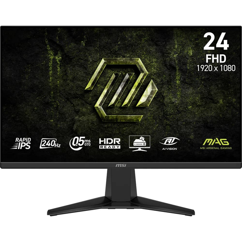 MSI MAG 255F X24 25inch Gaming Monitor FHD Rapid IPS 240Hz 0.5ms DP 2xHDMI "MAG 255F X24"