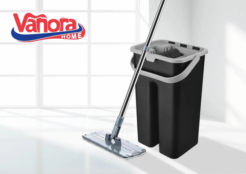 SET CURATENIE MASTER CLEAN CU MOP PLAT, VANORA HOME — miniatură
