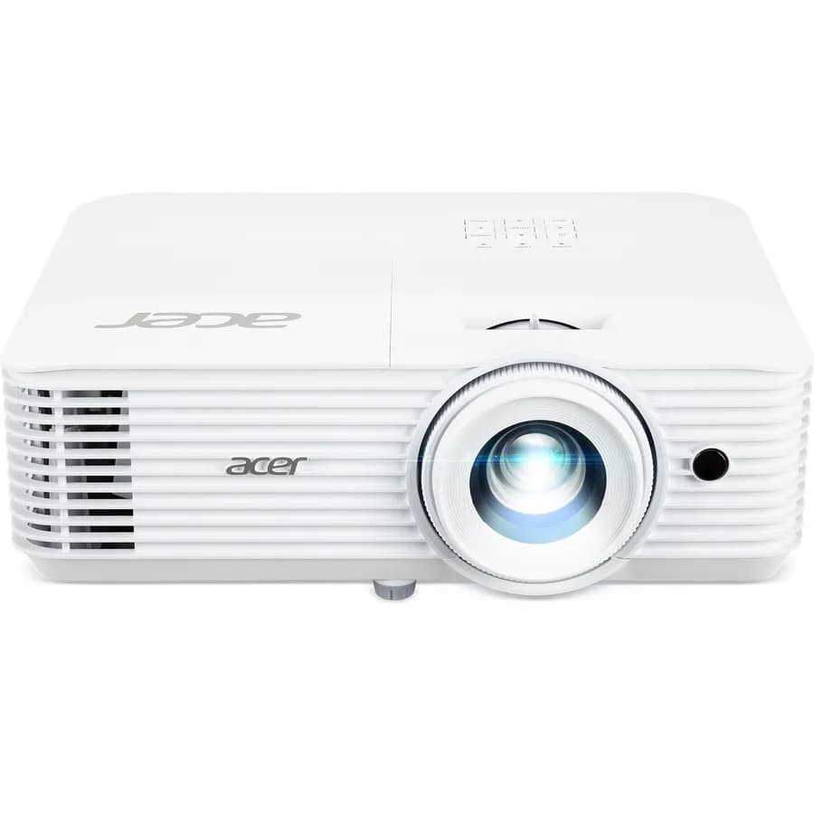Videoproiector Acer X1827, 4K 3840* 2160, 4.000 lumeni, 16:9/ 4:3, 10.000:1, dimensiune maxima imagine, distanta maxima de proiectie 10 m, boxa 10W, lampa 5.000 ore/ 12.000 ore ecomode, 26 dB, 3.1 kg, D-sub, 2* HDMI, PC audio in/ out, DC Out (5V/1.5A, USB Type A), SPDIF Audio (Optical), RS232, cablu — miniatură