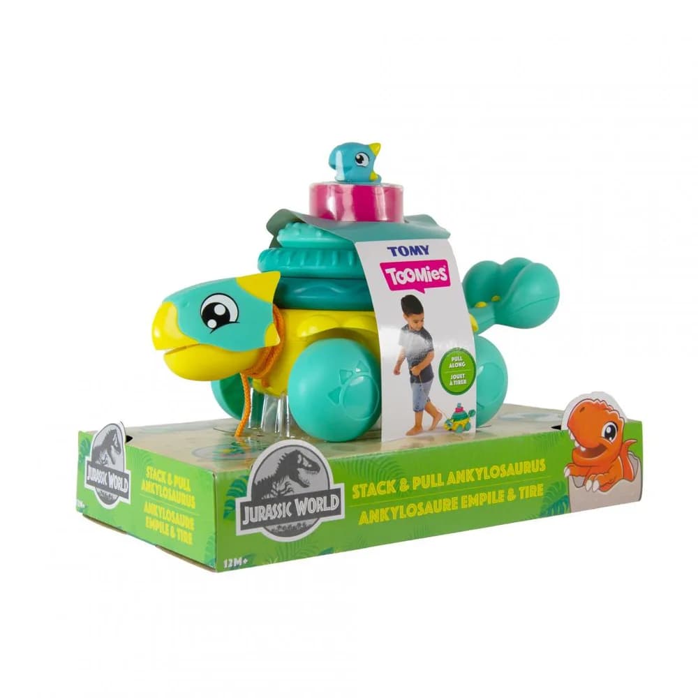 JUCARIE STIVUIESTE SI TRAGE, ANKYLOSAURUS, JURASSIC WORLD, TOMY — miniatură