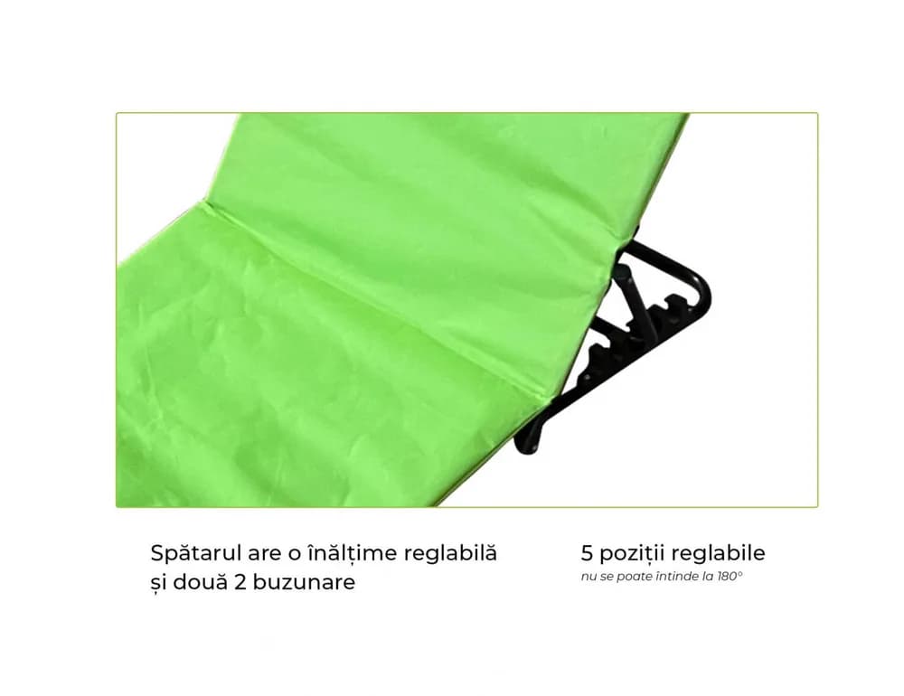 HEINNER COVOR PLAJA TIP SEZLONG-141*45*51CM, LIME — miniatură