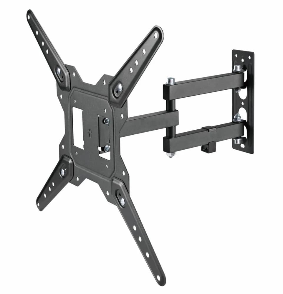 Suport TV Serioux LCD/LED, TV68-443, compatibilitate dimensiune ecran 23"-55", material otel, VESA:100x100, 100x200, 200x100, 200x200, 300x200, 400x200, 300x300, 400x300, 400x400, greutate maximă suportata: 30 kg, profil: 60~382mm, inclinare: ＋3°～-10°, pivotare: +90°~-90°, management cabluri, negru — miniatură