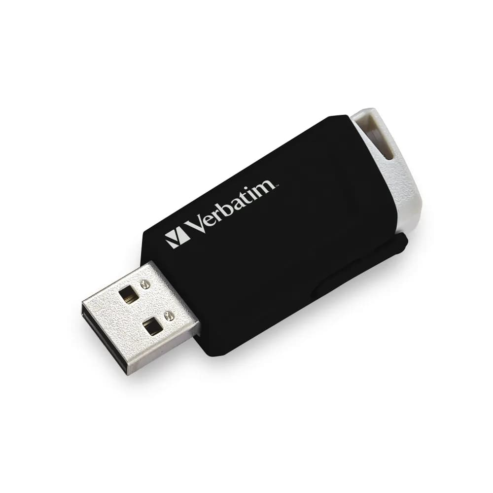 MEMORII USB Verbatim VERBATIM 49307 USB CLICK 32GB BLACK, "49307" — miniatură