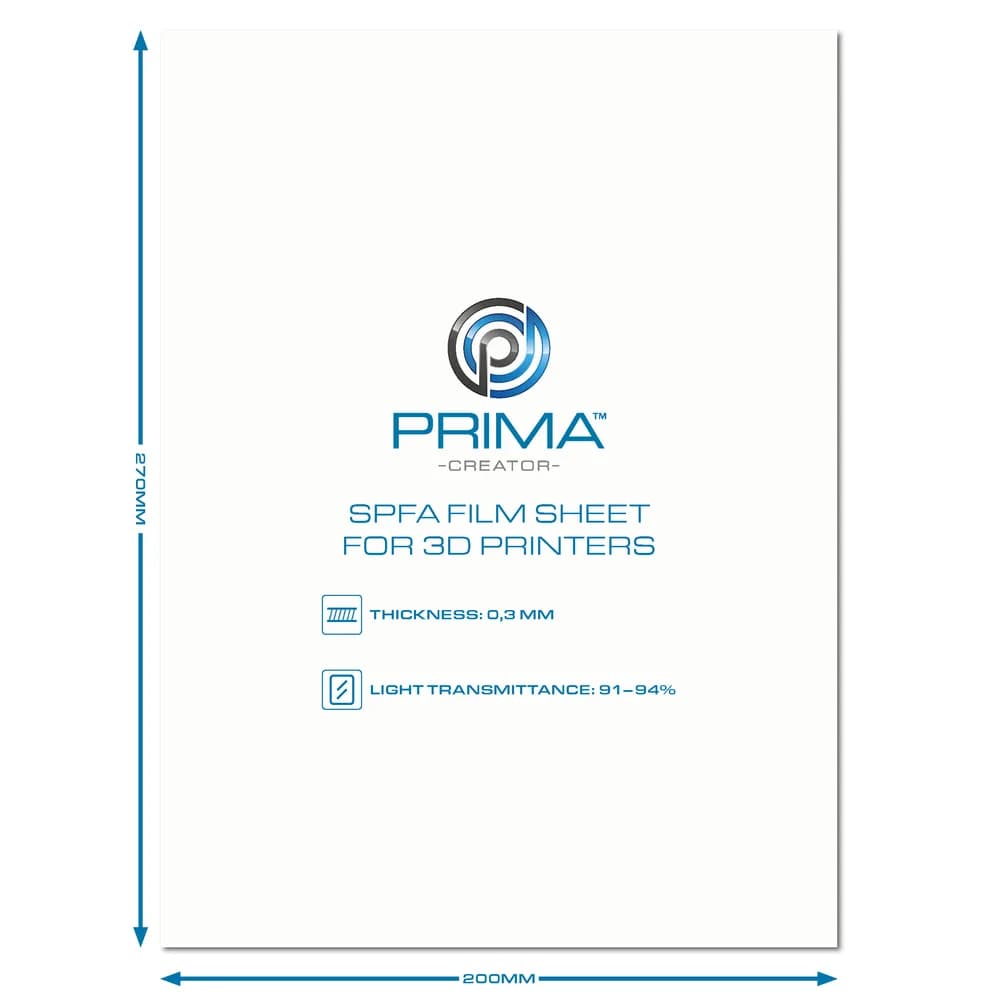 Imprimantă 3D PrimaCreator SPFA Film Sheet pentru 3D Printers – 200 x 270 mm — miniatură