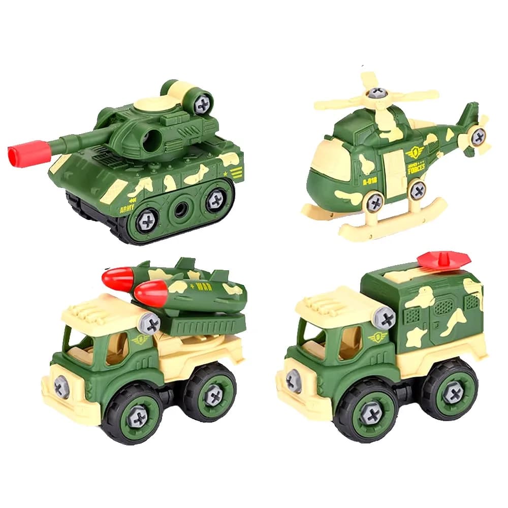 Masinute Armata, demontabile, 12 buc/set — miniatură