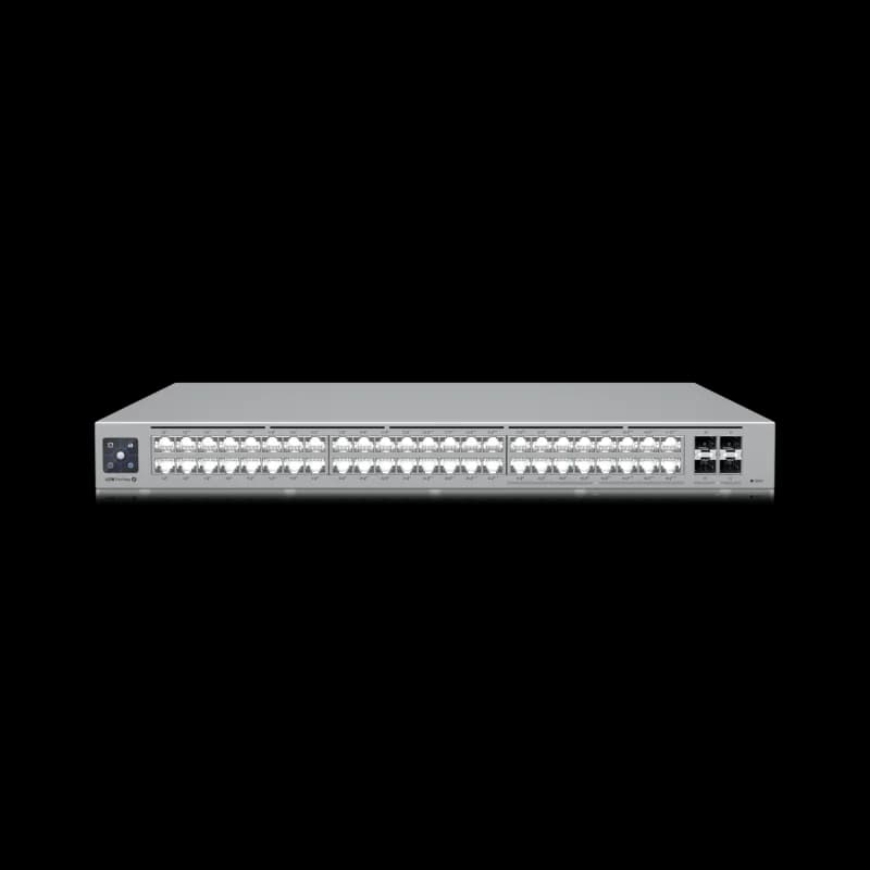 Ubiquiti Unifi Pro Max, Ethernet In-Band, (32) porturi RJ45 GbE, (16) porturi RJ45 1/2,5 GbE, (4) porturi SFP+ 10G, POE disponibil total 720W, sursa alimentare AC/DC, intern, 820W