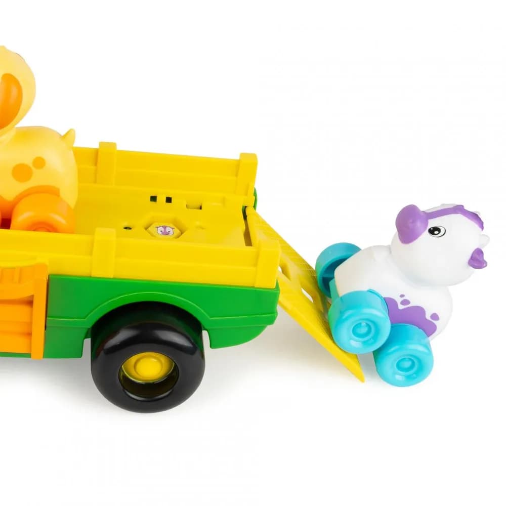 TRACTORAS CU REMORCA, ANIMALUTE SI SUNETE, JOHN DEERE — miniatură