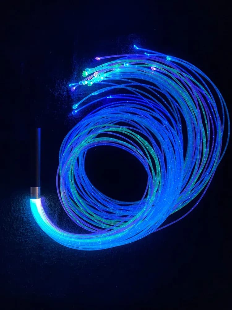 Baghetă cu fibră optică cu fire colorate UV — miniatură