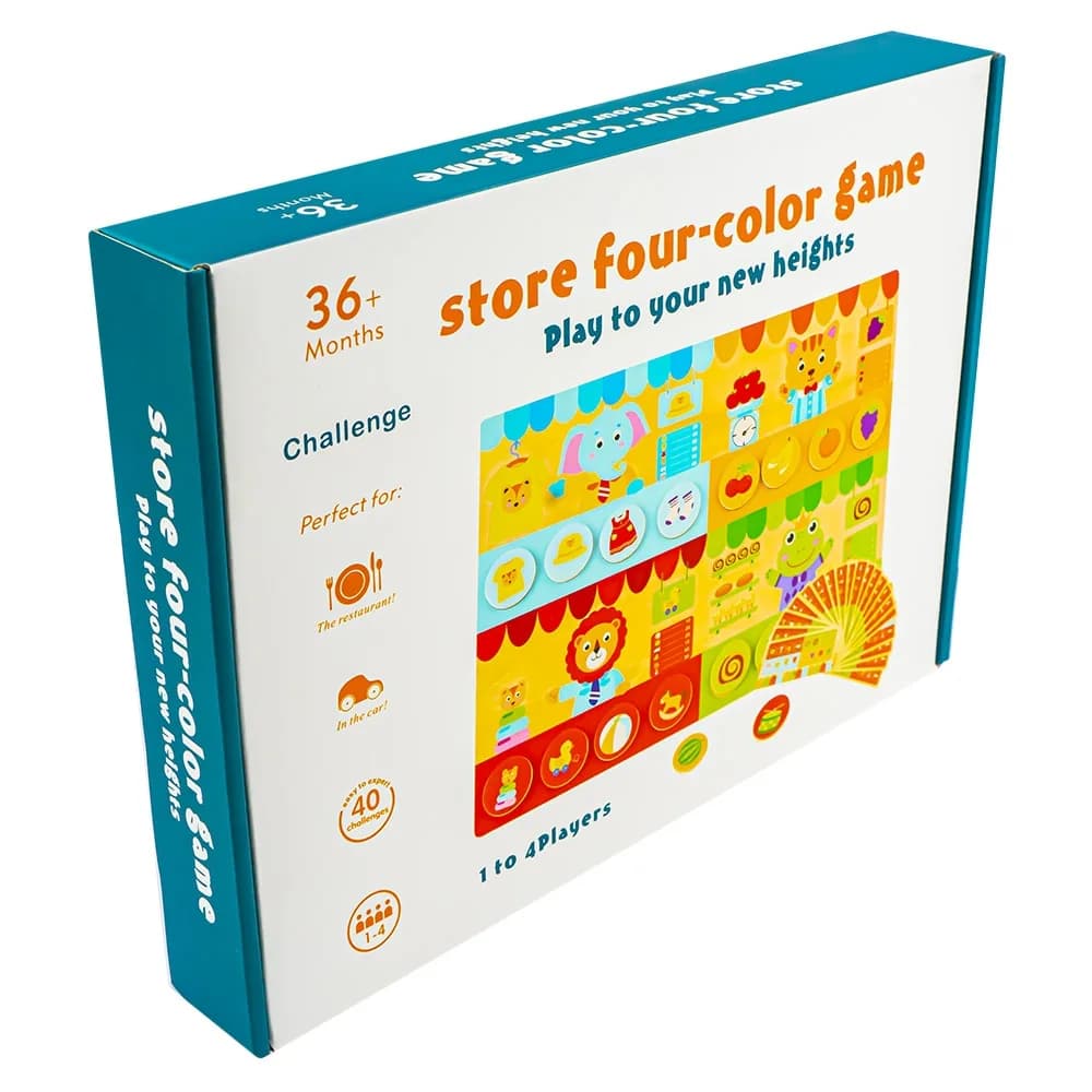 Puzzle magnetic, din lemn, Magazin — miniatură
