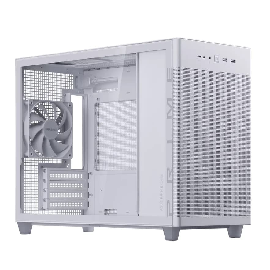 Carcasa ASUS AP201 PRIME CASE TG WHITE, Mini Tower, White