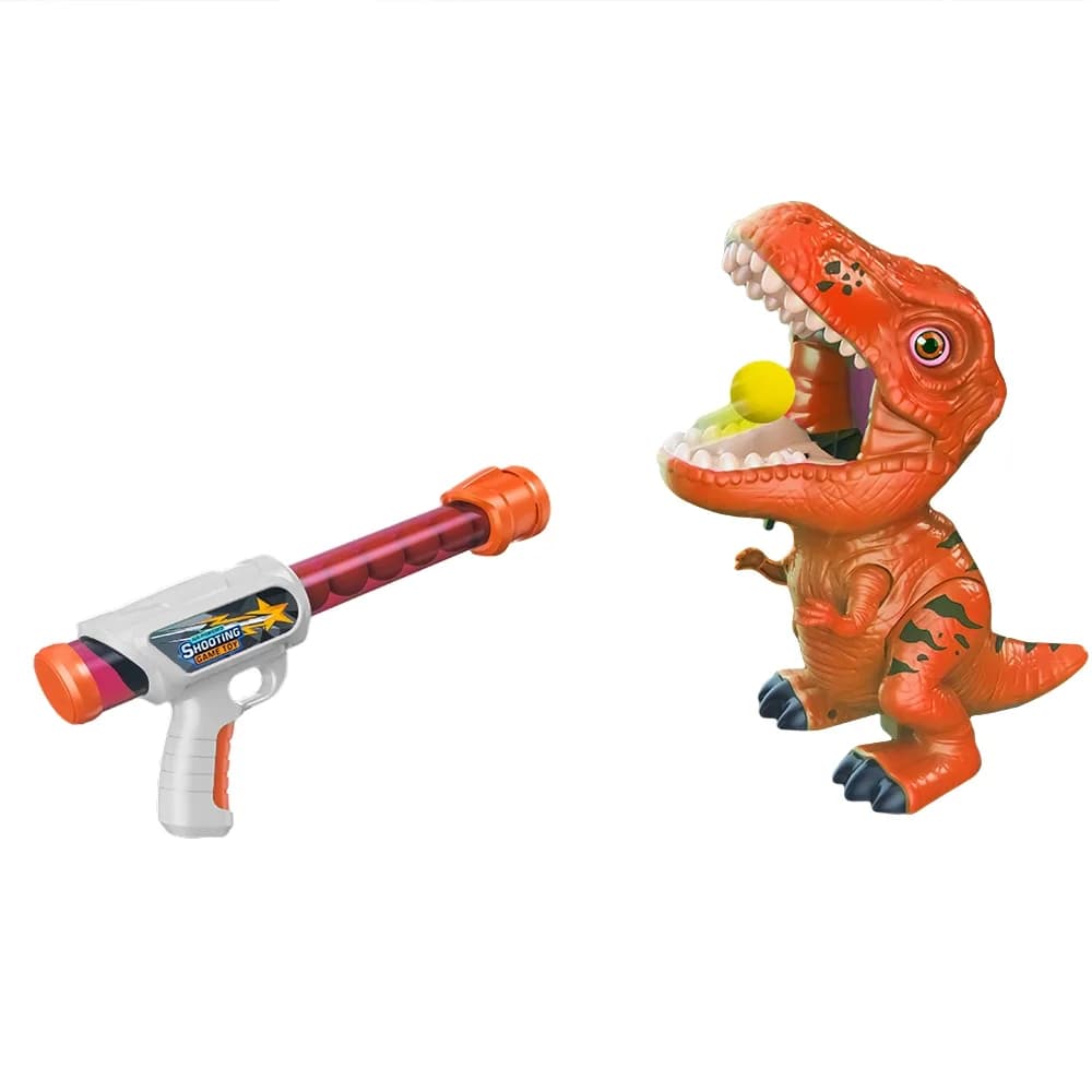 Pistol cu bile + tinta dinozaur — miniatură