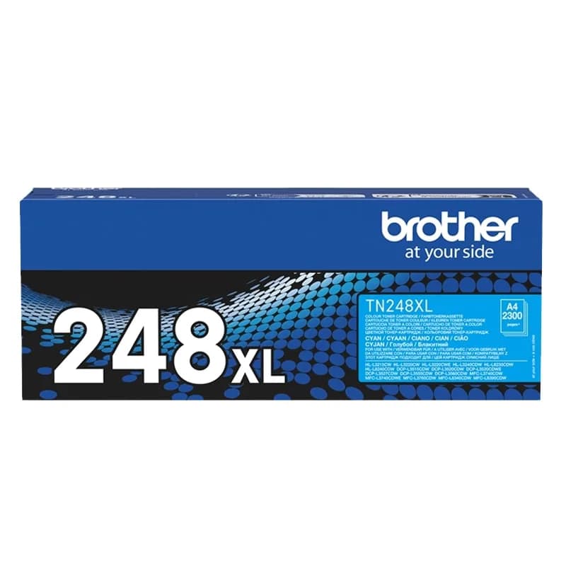 Toner Original Brother Cyan, TN248XLC, pentru HL-L3220|L3240|HL-L8230|L8240|DCP-L3520|DCP-L3560|MFC-L3740|MFC-L8340|MFC-L8390, 2.3K"TN248XLC"