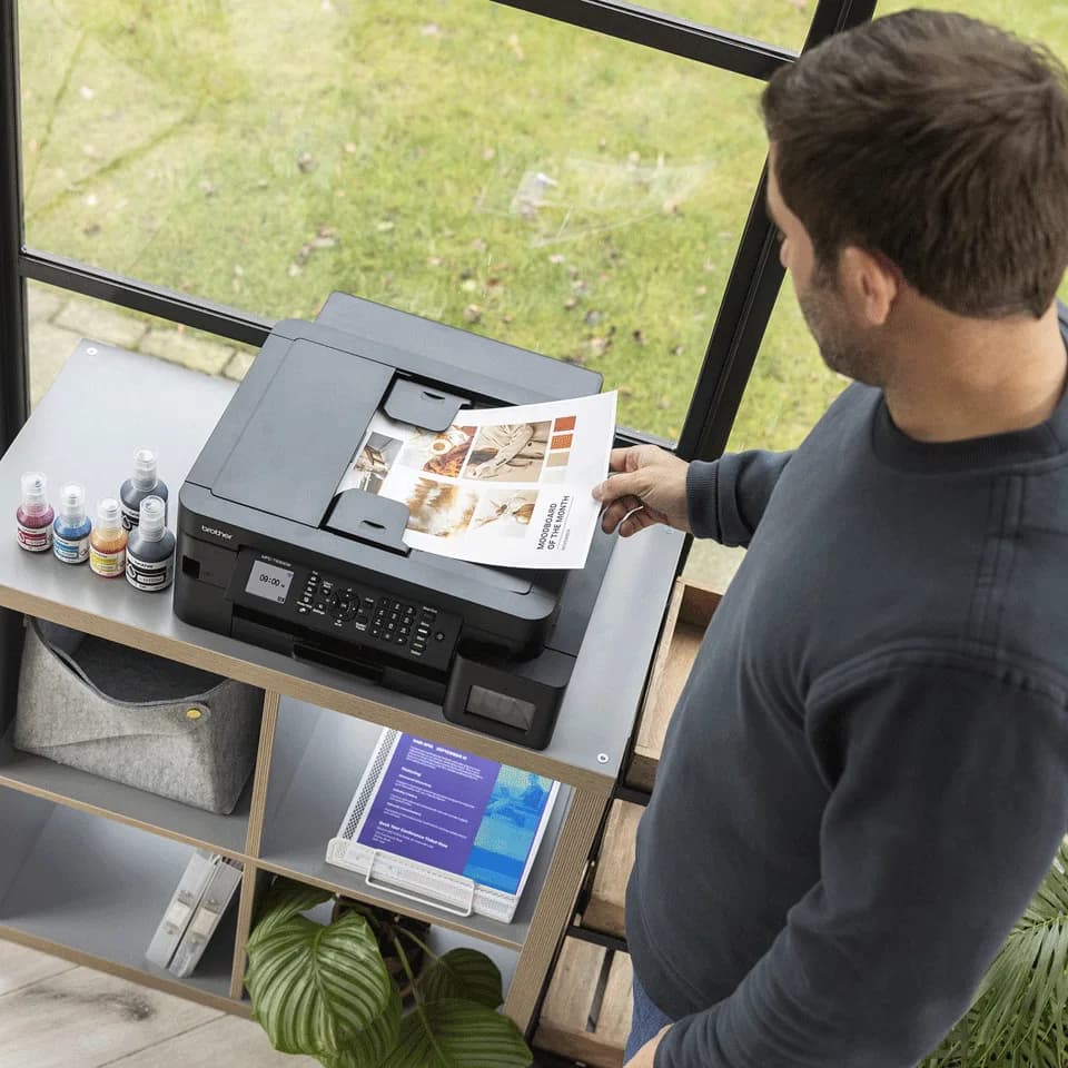 Multifunctional Inkjet CISS Color brother MFC-T930DW, A4, Functii: Impr.|Scan.|Cop.|Fax, Viteza de Printare Monocrom: 17ppm, Viteza de printare color: 16.5ppm, Conectivitate:USB|WIFI|RET, Duplex:Da, ADF:ADF(incl.TV 11lei) "MFCT930DWYJ1" — miniatură
