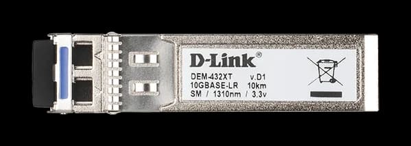 TRANSCEIVER SFP+ D-LINK, Multi-mode, conector duplex LC, Ethernet 802.3ae, 10GBase-LR SFP+ "DEM-432XT"