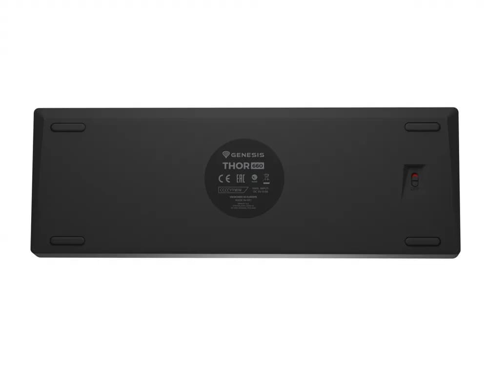 Tastatura Mecanica Gaming Genesis Thor 660 G2, RGB, Wireless, negru — miniatură