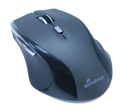 MediaRange Wireless keyboard and 5-button optical mouse set, QWERTY (UK), black "MROS104-UK" — miniatură