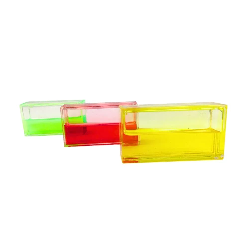 Tuburi cu gel curgator de framantat (3x dreptunghi) galben, rosu si verde — miniatură
