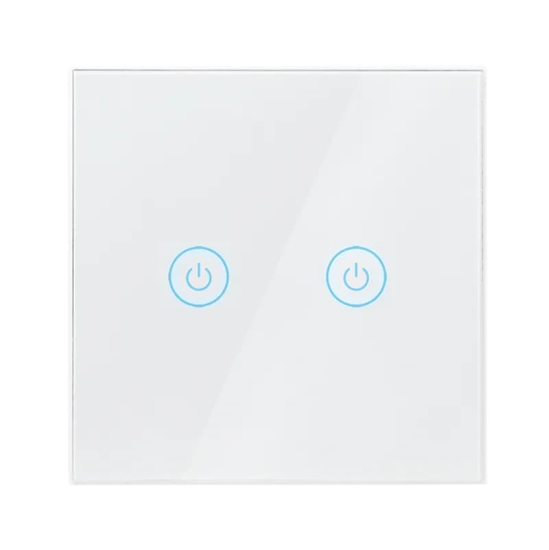 INTRERUPATOR LOGILINK, Wi-Fi Smart, ecran tactil, 2 butoane, indicator LED, compatibil TUYA, Amazon Alexa si Google Home, alb "SH0125" (include TV 0.18lei)