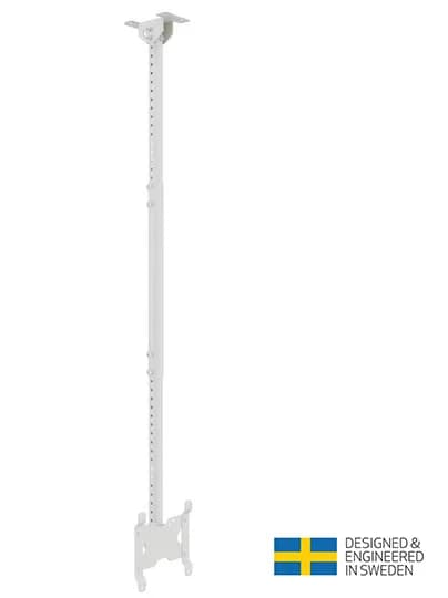 Suport TV de tavan Multibrackets MB-4757, reglabil 550-1500mm, diagonala 10"-32", max. 15kg, Alb