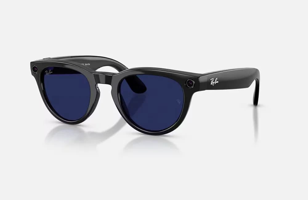 RayBan Meta HEADLINER LowBridgeFit Shinny Black - Sapphire Transitions® Gen2 — miniatură