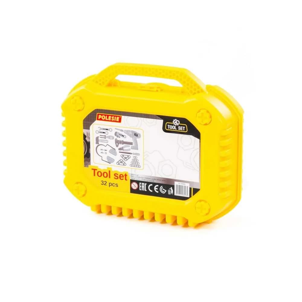 Unelte in gentuta, 32 piese/set, 32x19,5x26 cm - Polesie — miniatură