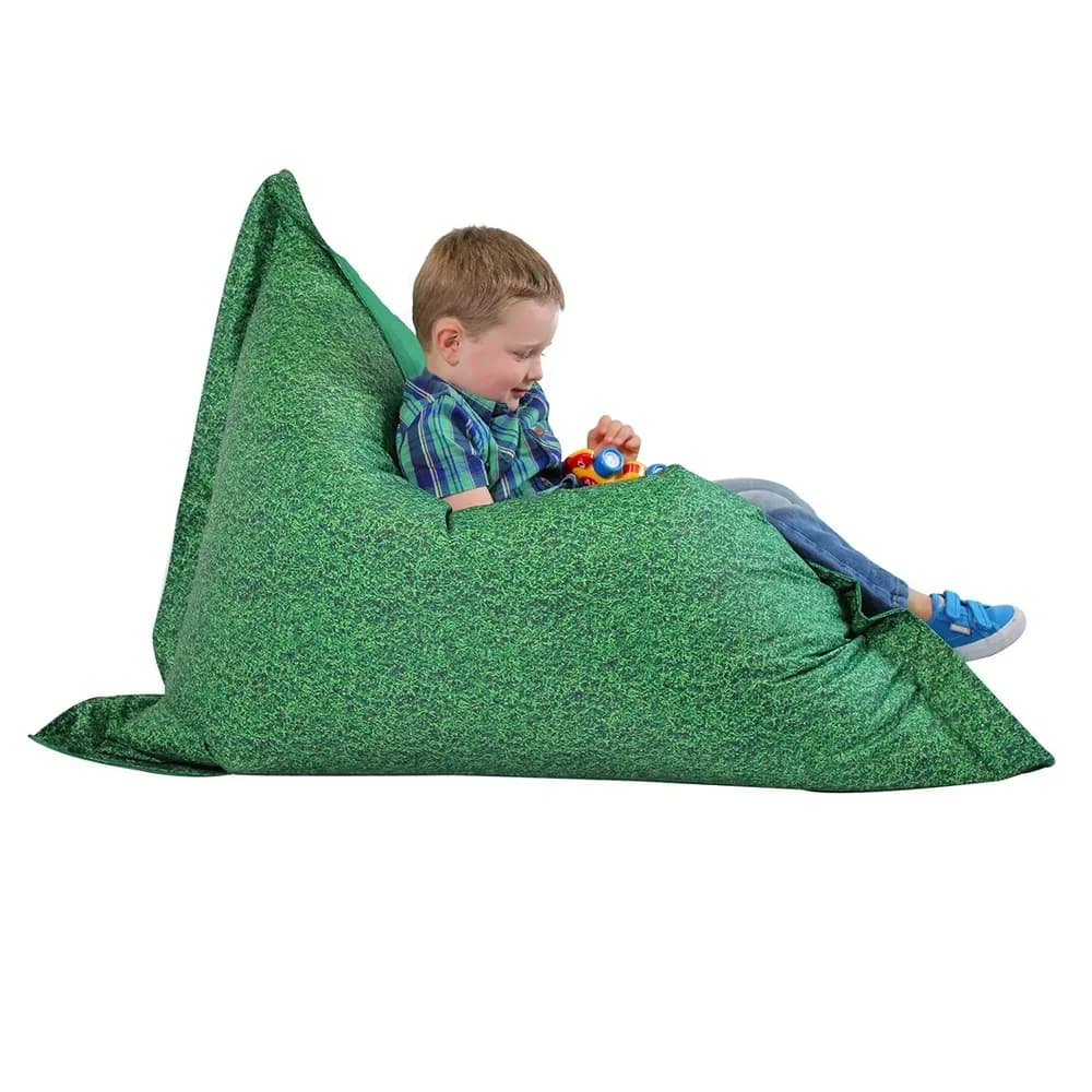 Pernă de podea cu imprimeu Iarbă de pajiște – 100cm x 125cm — miniatură