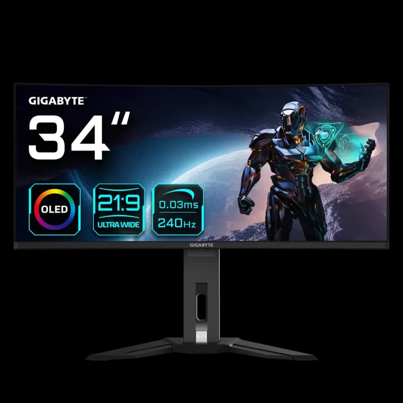 Monitor Commercial Gigabyte MO34WQC2, 34", 3440 x 1440 pixeli, Black