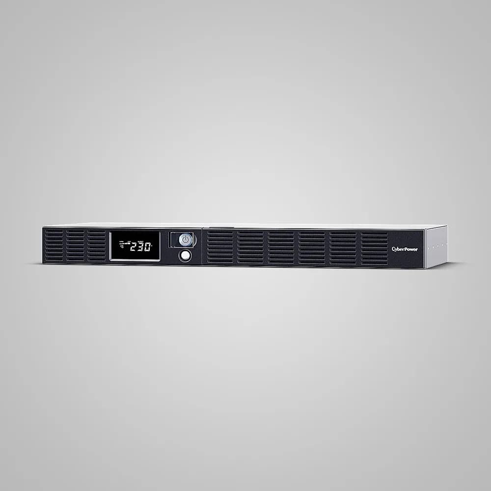 UPS CYBER POWER Line Int. cu manag,LCD,600VA/ 360W,AVR,6x IEC,LCD,1xRBP0019,Backup 4-12 min,incarcare 8h,USB,RS232,combo RJ45,GreenPower,Rack 1U "OR600ERM1U" — miniatură