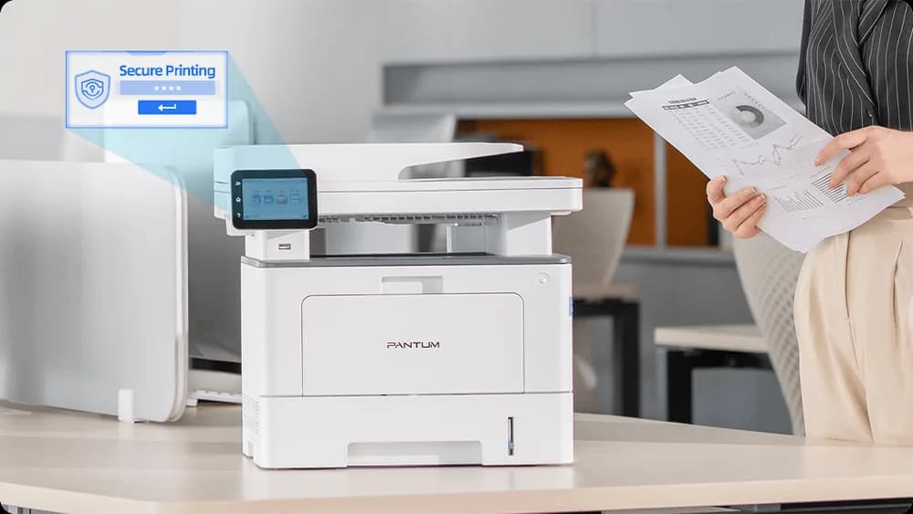 Multifunctional laser PANTUM BM5220ADW, format A4, Monocrom, Duplex, USB + LAN + Wi-Fi — miniatură