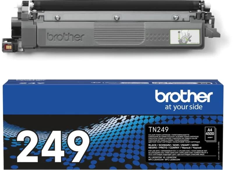 Toner Original Brother Black, TN249BK, pentru HL-L8230|HL-L8240|MFC-L8340|MFC-L8390, 4.5K"TN249BK"