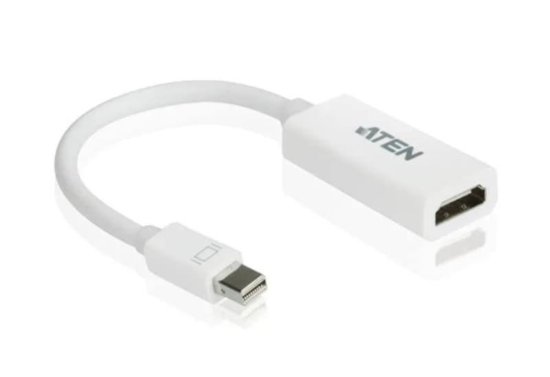 Adaptor ATEN VC980-AT. Conector 1: Mini DisplayPort, Conector 2: HDMI, Conector 1 gen: Tată. Greutate: 17 g, Lățime: 21 mm, Adâncime: 190 mm. Lăţime de ambalaj: 125 mm, Adâncimea de ambalaj: 180 mm, Înălţime de ambalaj: 35 mm. Cantitate per ambalaj: 1 buc.. Greutate netă ambalaj principal: 680 g