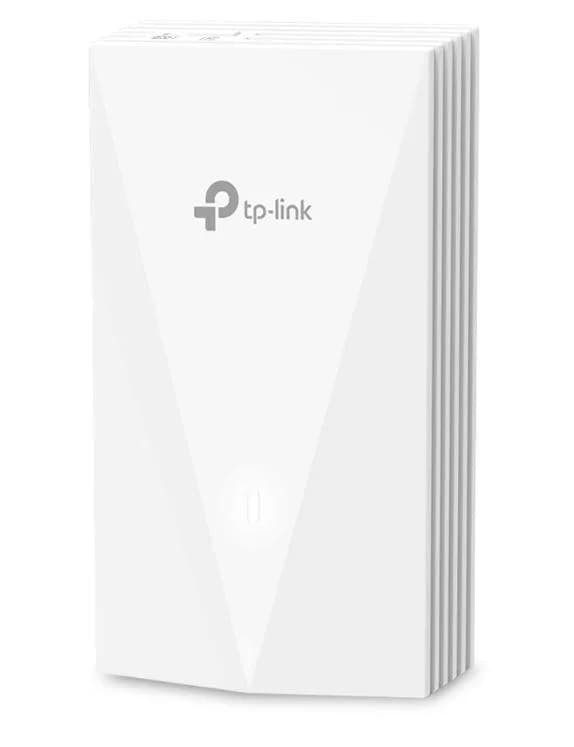 TP-Link Wireless Access Point EAP655-WALL, AX3000 Wireless Dual Band Indoor, 802.3af/at PoE, viteza transfer: 5 GHz 2402 Mbps, 2.4 GHz 574 Mbps, Interfata: Uplink: 1× 10/100/1000, Downlink: 3× 10/100/1000, dimensiuni: 143 × 86 × 42.6 mm.