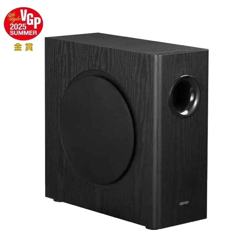 SUBWOOFER EDIFIER, RMS: 70W activ, 8" bass, RCA Line-in/Line-out, automatic stand-by, frecv. 35Hz-115Hz, black, " T5S-BK" — miniatură