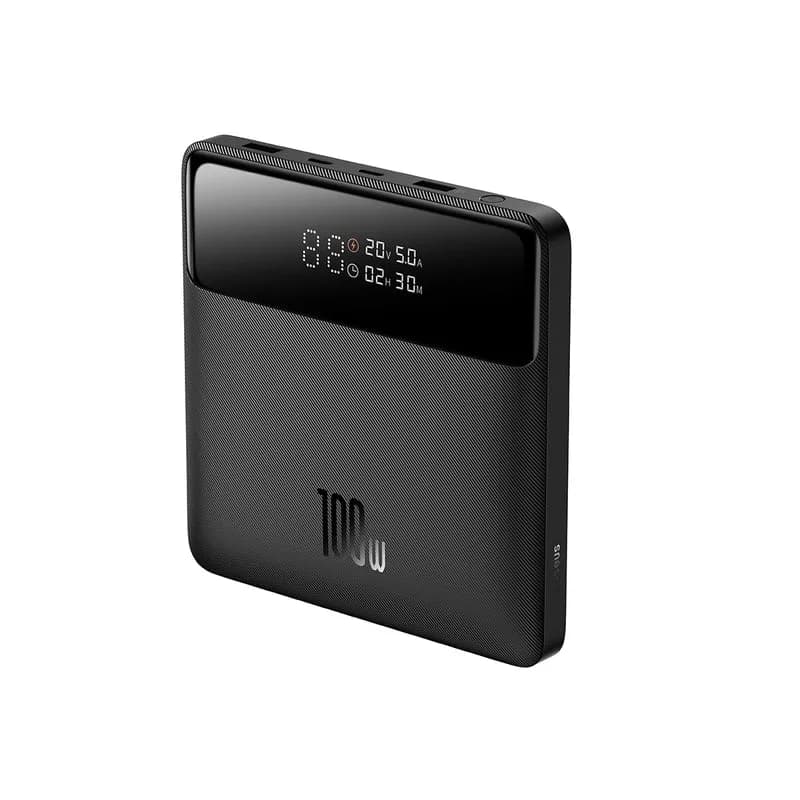 POWER BANK Baseus Blade, 20000mAh, PD 100W, ultra thin, 2 x USB; 2 x USB Type-C, display digital pt. status baterie, total 5A, negru, "PPBL000301" - 6932172628031 — miniatură