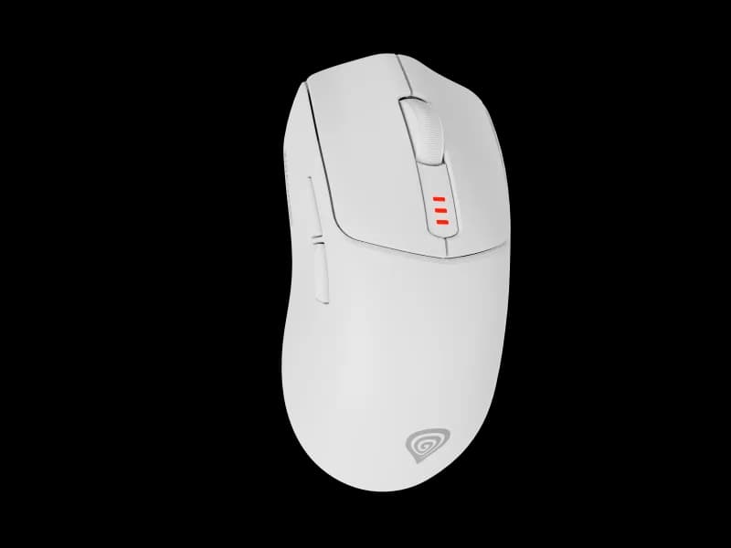 Mouse Gaming Wireless GENESIS Zircon 500, 10000 DPI, Alb