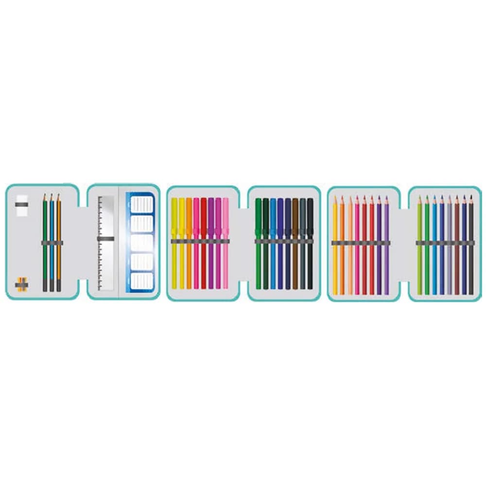 Penar echipat, 3 fermoare, 39 piese, BERRY GOOD - S-COOL — miniatură