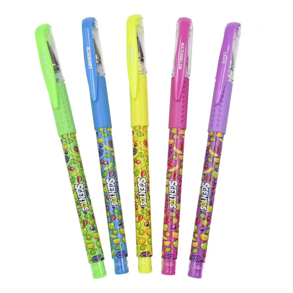 SET 5 PIXURI PARFUMATE CU.GEL, NEON/ PASTEL,SCENTOS — miniatură