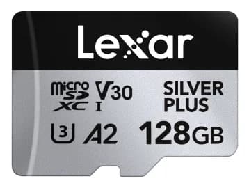 Card de memorie Lexar Professional SILVER Plus LMSSIPL128G-BNANG, 128GB, microSDXC, UHS-I U3, V30 "LMSSIPL128G-BNANG"