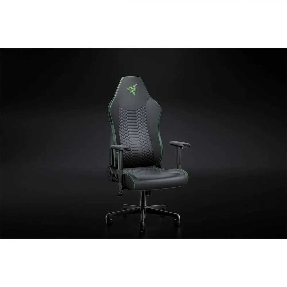 Scaun Razer Iskur V2 X NewGen, tip spuma spumă turnată PU, suport lombar integrat, tetieră reglabilă, cotiere 2D, clasa de ridicare pe gaz 4, negru/verde — miniatură