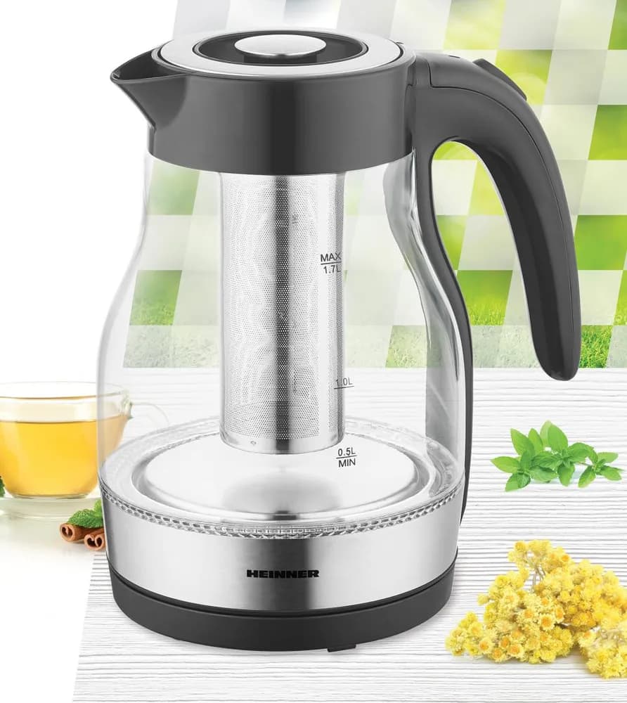 FIERBATOR ELECTRIC CU FILTRU CEAI HEINNER HEK-TF2200GBK — miniatură